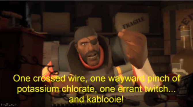 image tagged in demoman one errant twitch | made w/ Imgflip meme maker