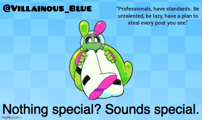 Nothing special? Sounds special. | image tagged in vb | made w/ Imgflip meme maker