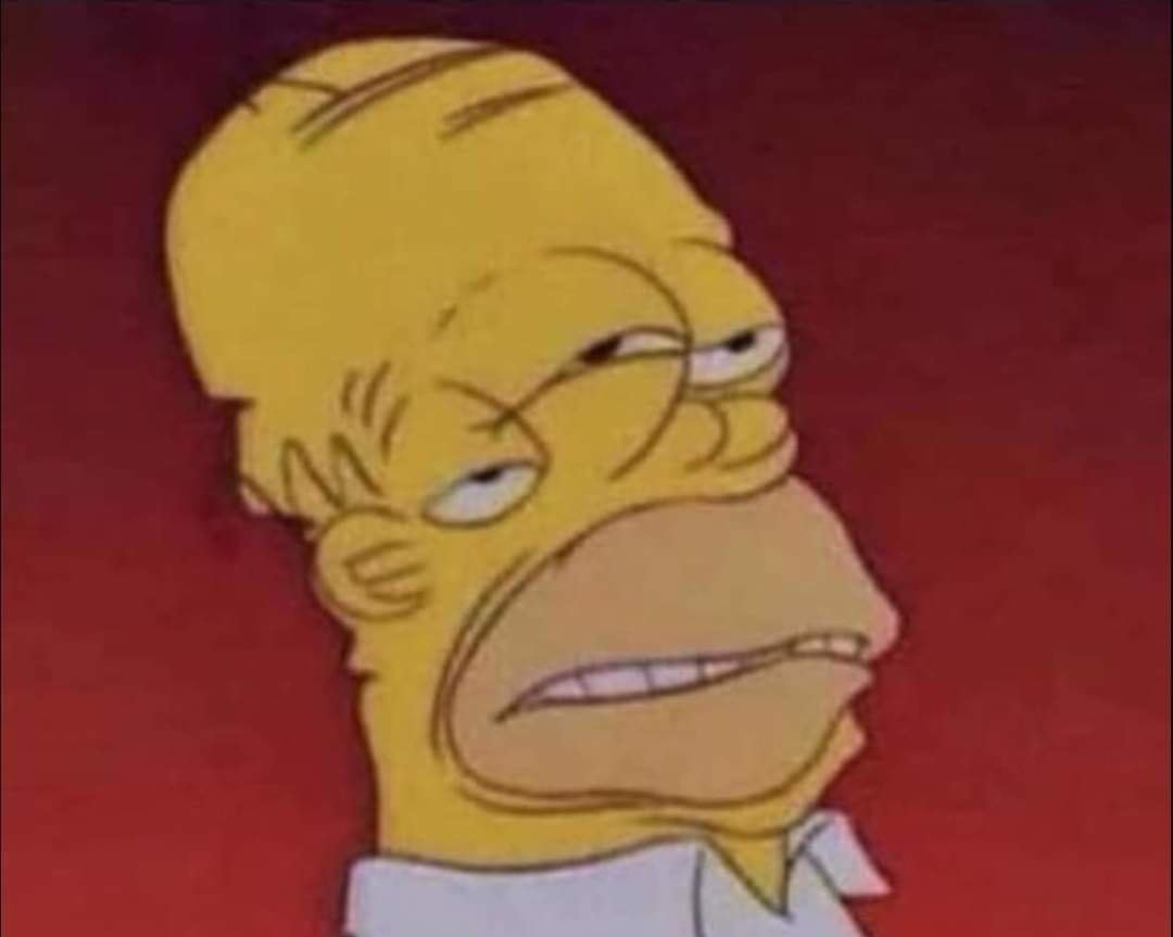 High Quality HOMER SIMPSON WITH 3 EYES, DERP, DERPY Blank Meme Template