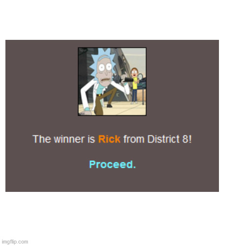 Part 23: the winner | image tagged in hunger games | made w/ Imgflip meme maker