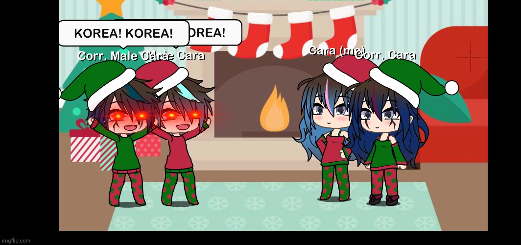 My 666th creation! (Here are some unused characters) I made this back in December 2021! | image tagged in pop up school,male cara,gacha life,christmas | made w/ Imgflip meme maker