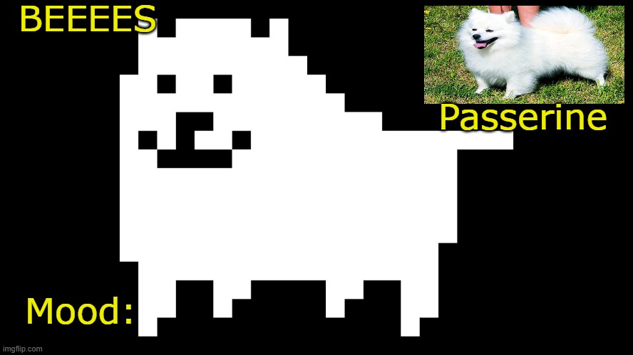 BEEEES Passerine Mood: | made w/ Imgflip meme maker