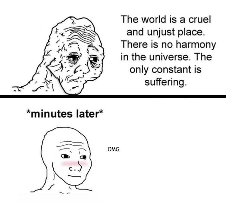 High Quality The world is such a cruel place Blank Meme Template