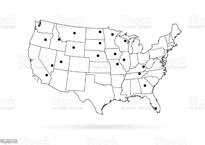 All the states I've visited/driven through to get somewhere. | made w/ Imgflip meme maker