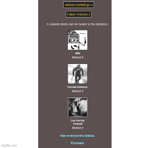 part 6: fallen tributes 2 | image tagged in memes,blank transparent square | made w/ Imgflip meme maker