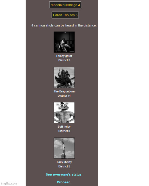 part 17: fallen tributes 5 | image tagged in memes,blank transparent square | made w/ Imgflip meme maker