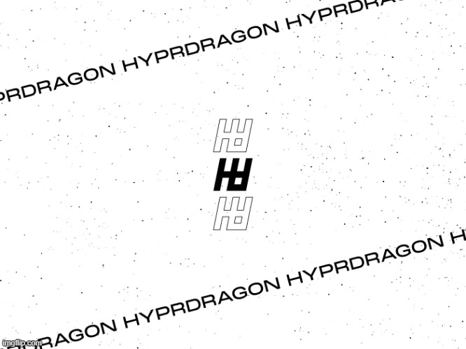 hey this is my new logo | image tagged in logo,hd,hypr,dragon,me lol | made w/ Imgflip meme maker