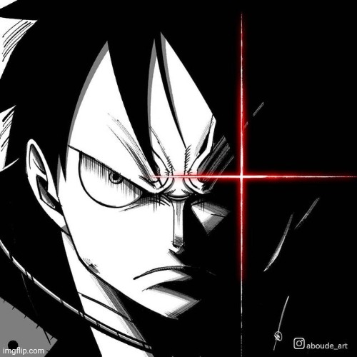 Luffy glare | image tagged in luffy glare | made w/ Imgflip meme maker