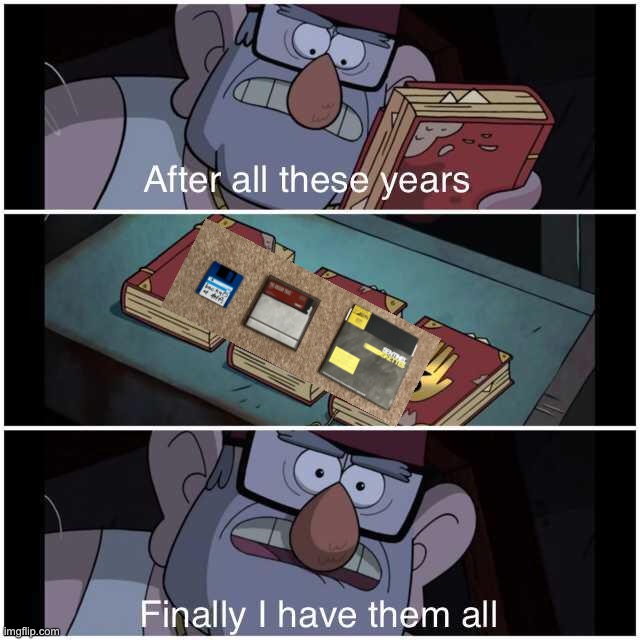After All These Years | image tagged in after all these years,floppy disks | made w/ Imgflip meme maker
