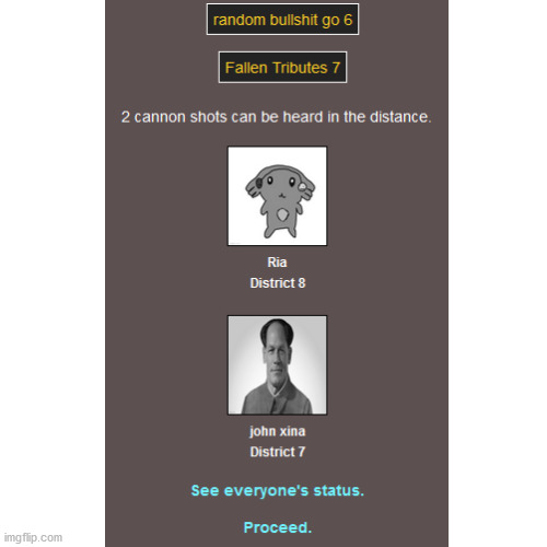 f**k you kirby | image tagged in hunger games | made w/ Imgflip meme maker