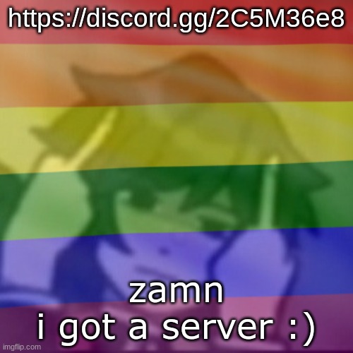 This mf | https://discord.gg/2C5M36e8; zamn
i got a server :) | image tagged in this mf | made w/ Imgflip meme maker