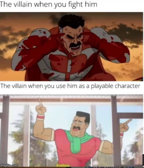 image tagged in memes,villain,omni man,character | made w/ Imgflip meme maker