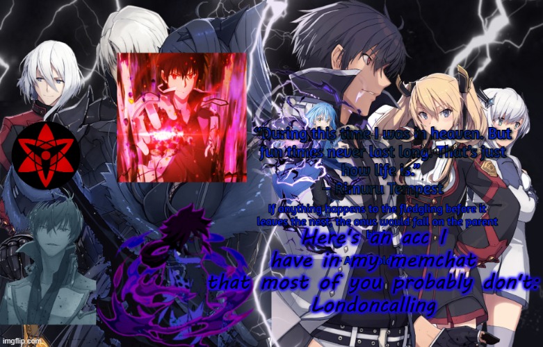 Illumina very high effort temp | Here's an acc I have in my memchat that most of you probably don't:
Londoncalling | image tagged in illumina very high effort temp | made w/ Imgflip meme maker