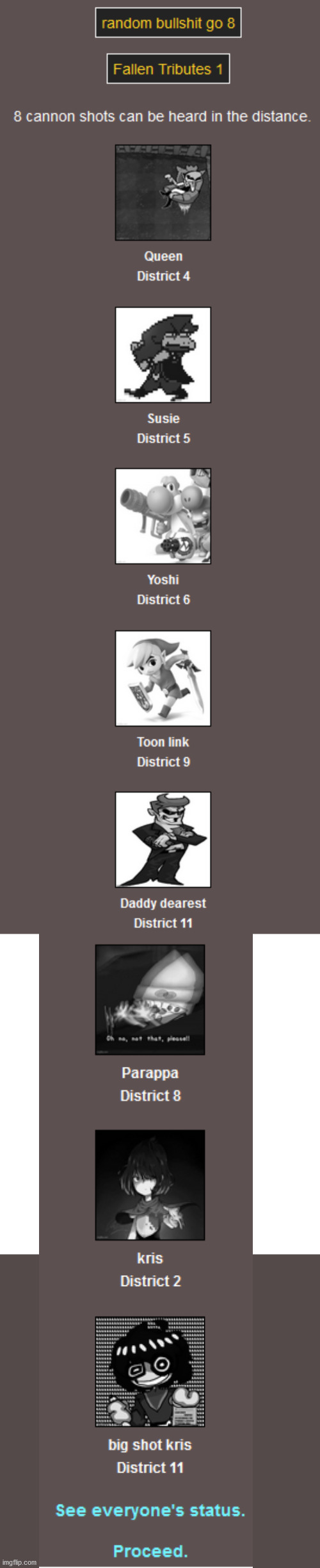 8 deaths | image tagged in memes,blank transparent square | made w/ Imgflip meme maker