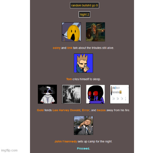 tom is depressed... | image tagged in hunger games | made w/ Imgflip meme maker