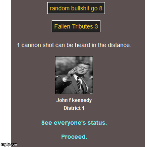 r.i.p. | image tagged in hunger games | made w/ Imgflip meme maker