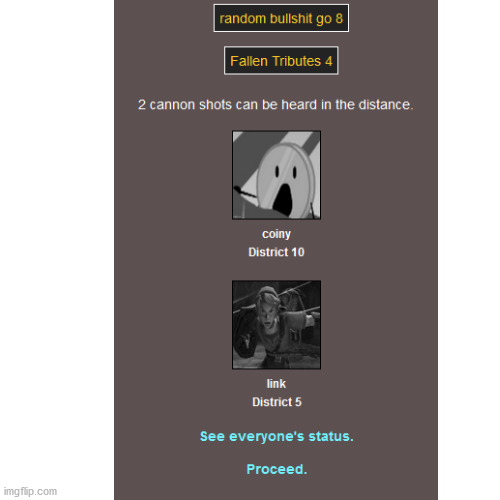 2 more dead | image tagged in hunger games | made w/ Imgflip meme maker