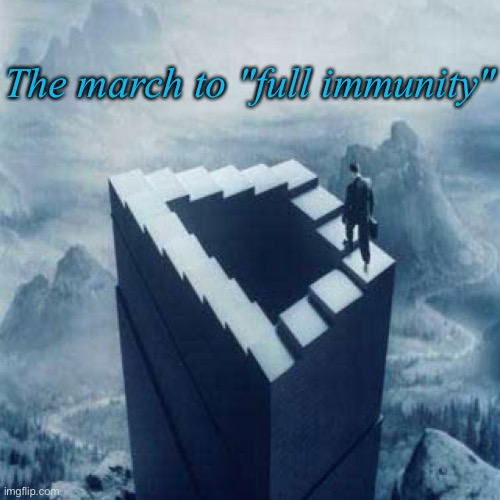 It's a direction, not a destination | The march to "full immunity" | made w/ Imgflip meme maker