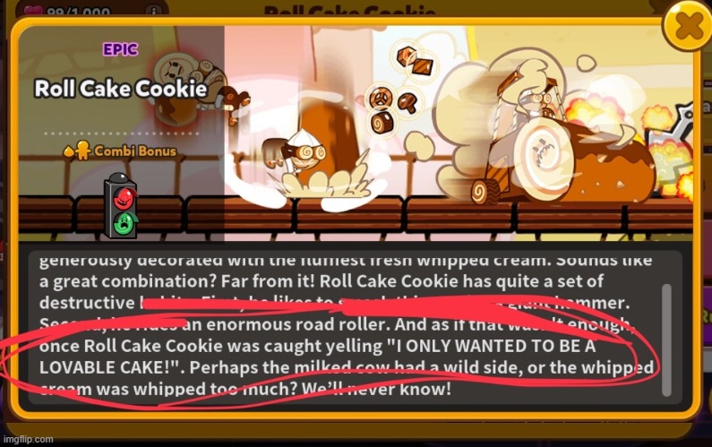 ROLL CAKE COOKIE NOOOOOO! | made w/ Imgflip meme maker