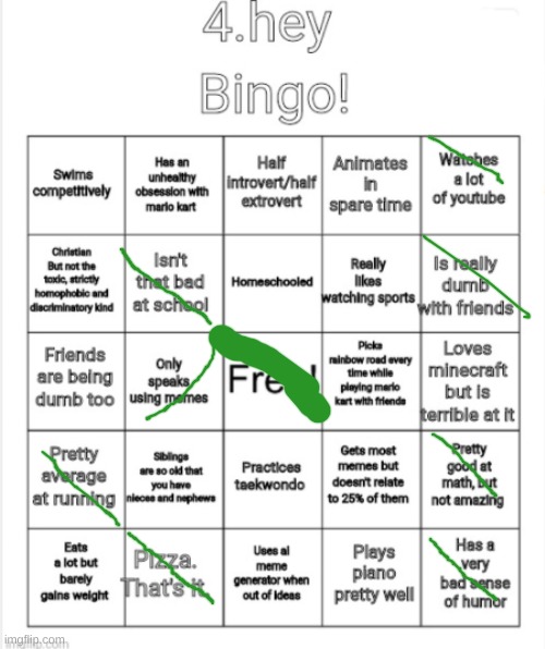 I'm always bad at bingo | image tagged in bingo,memes,msmg,oh wow are you actually reading these tags,stop reading the tags | made w/ Imgflip meme maker