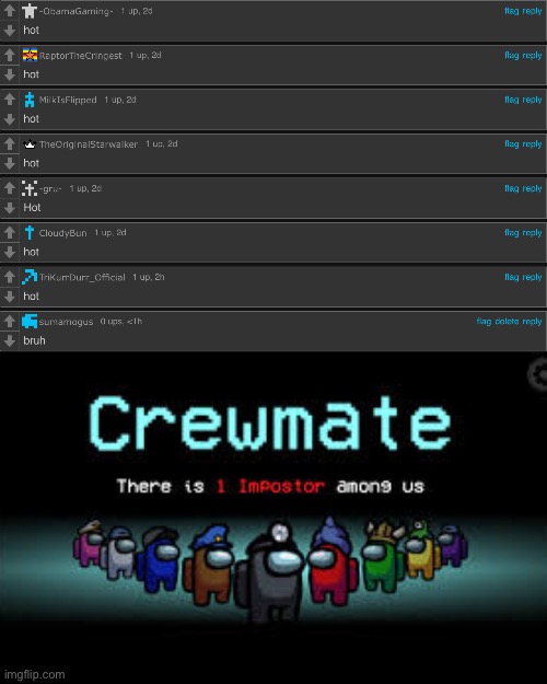 image tagged in there is 1 imposter among us | made w/ Imgflip meme maker