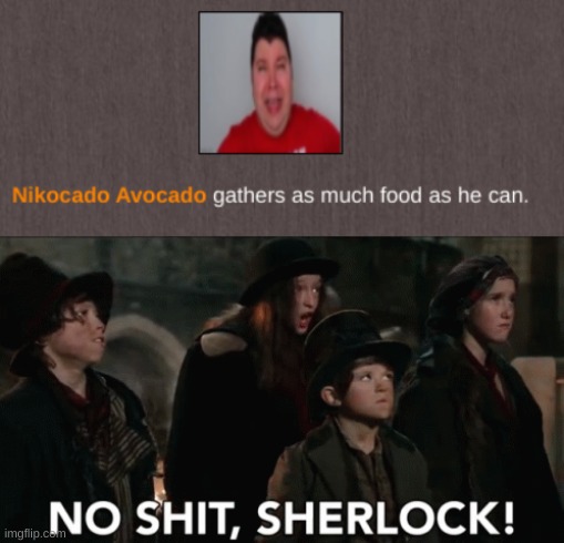 image tagged in no shit sherlock | made w/ Imgflip meme maker