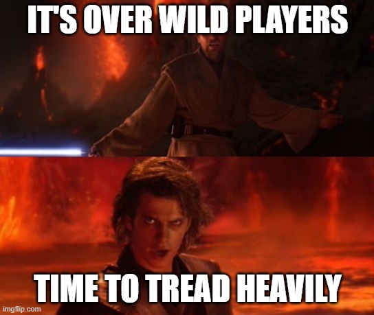 It s Over Anakin I Have The High Ground Imgflip