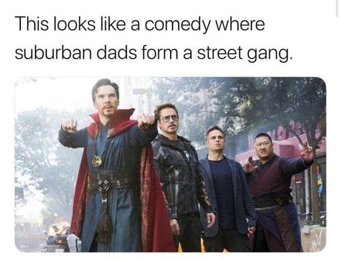 Avengers suburban dads Blank Meme Template