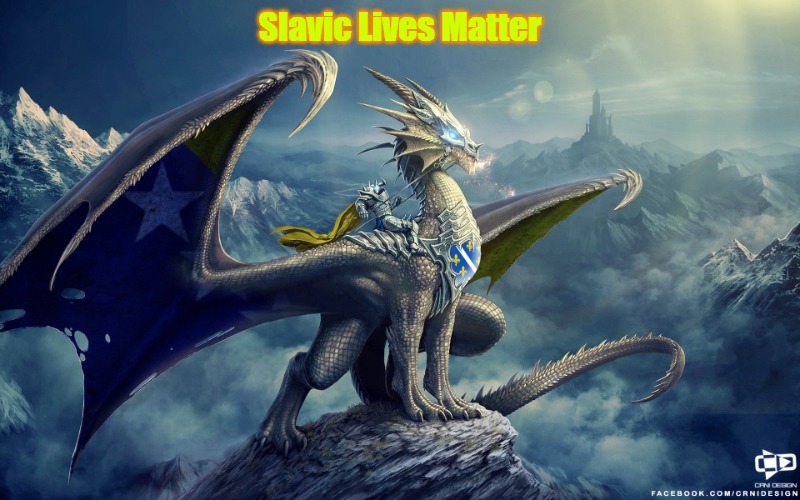 Bosnian Dragon | Slavic Lives Matter | image tagged in bosnian dragon,slavic lives matter | made w/ Imgflip meme maker