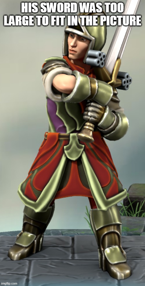 why is everyone commenting ''that's what she said'' | HIS SWORD WAS TOO LARGE TO FIT IN THE PICTURE | image tagged in lucius decimus | made w/ Imgflip meme maker