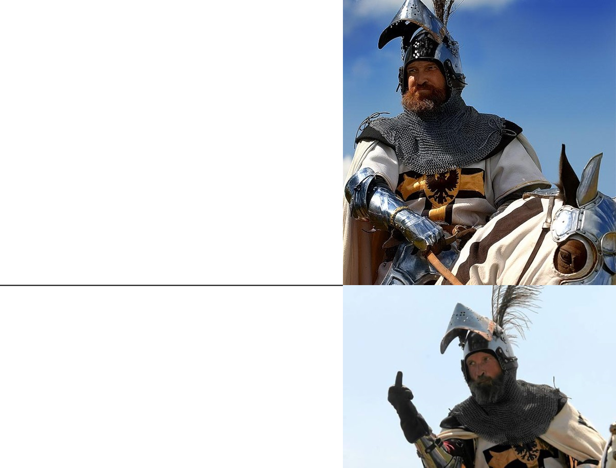 Teutonic Knight Blank Meme Template