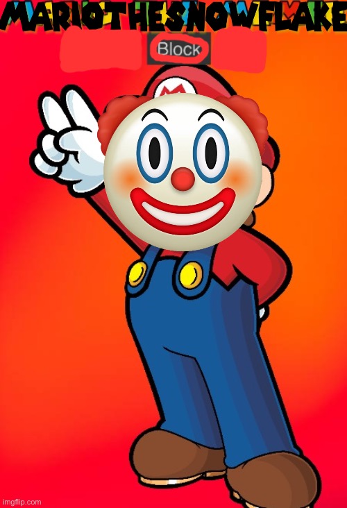 MarioTheSnowflake | image tagged in mariothesnowflake | made w/ Imgflip meme maker