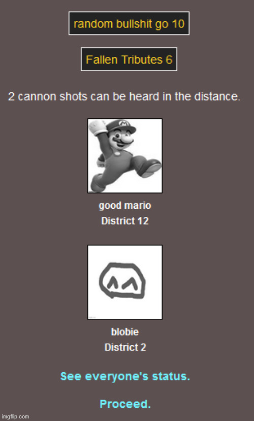 image tagged in hunger games,mario | made w/ Imgflip meme maker