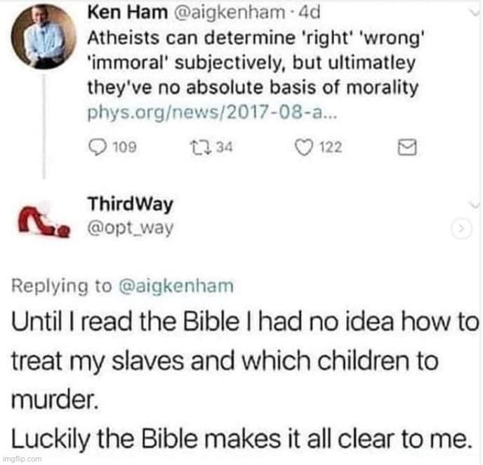 Biblical morality | image tagged in biblical morality | made w/ Imgflip meme maker