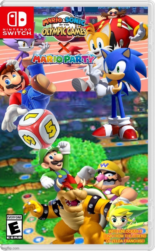 Mario & Sonic at the Olympic Games X Mario Party | image tagged in mario party,mario,super mario bros,sonic,sonic the hedgehog,mario and sonic at the olympic games | made w/ Imgflip meme maker