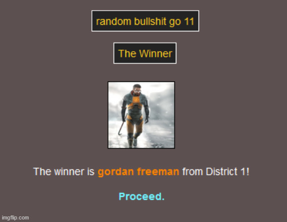 good job gordon | image tagged in hunger games | made w/ Imgflip meme maker