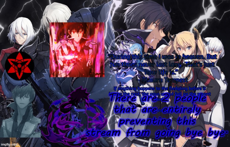 Illumina very high effort temp | There are 2 people that are entirely preventing this stream from going bye bye. | image tagged in illumina very high effort temp | made w/ Imgflip meme maker