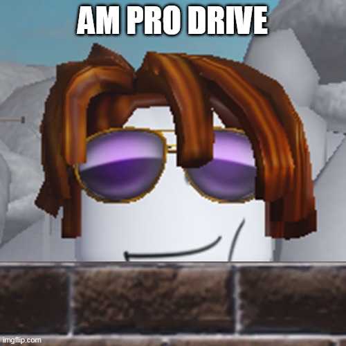 GREAT | AM PRO DRIVE | image tagged in great | made w/ Imgflip meme maker