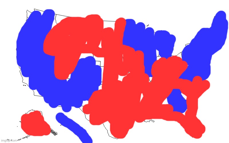 Only Americans will understand this map | image tagged in map of usa | made w/ Imgflip meme maker