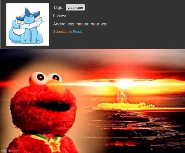 image tagged in elmo nuclear explosion | made w/ Imgflip meme maker