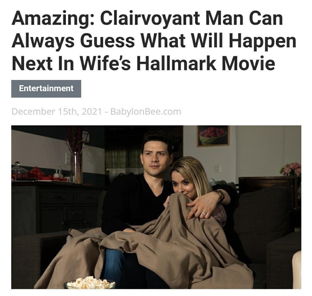 Clairvoyant man Hallmark movie Blank Meme Template
