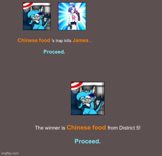 Vaporeon is the winner and James is the runner up | made w/ Imgflip meme maker