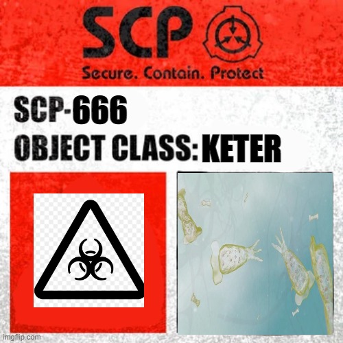 SCP-666 | KETER; 666 | image tagged in scp label template keter,666,scp-666,keter,scp | made w/ Imgflip meme maker
