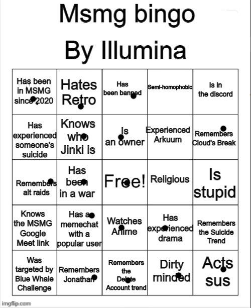 Bingo | made w/ Imgflip meme maker