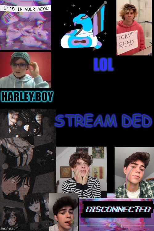 harley. | LOL; STREAM DED | image tagged in harley | made w/ Imgflip meme maker