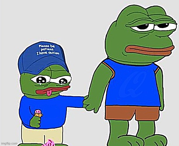 Autistic Pepe | image tagged in autistic pepe | made w/ Imgflip meme maker