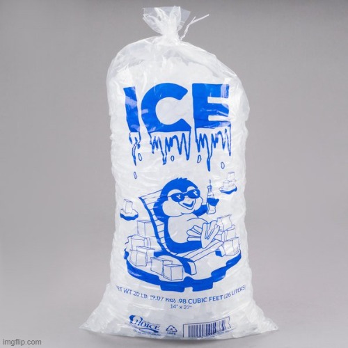 Bag of ice | image tagged in bag of ice | made w/ Imgflip meme maker
