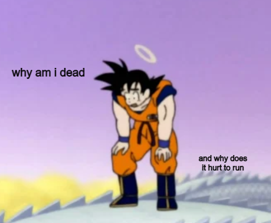 goku questioning life Blank Meme Template