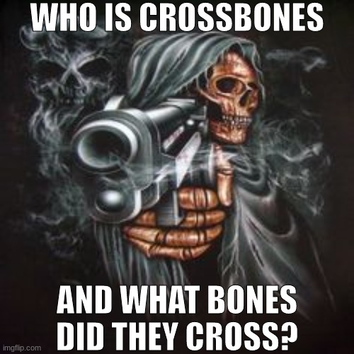 WHO IS CROSSBONES; AND WHAT BONES DID THEY CROSS? | made w/ Imgflip meme maker