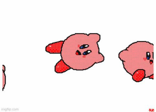 Kirby Mass Meme | image tagged in gifs,kirby | made w/ Imgflip images-to-gif maker